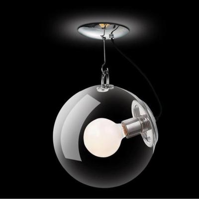 China Modern Glass Transparent Pendant Light for Living Room Corridor Balcony Cafe Bar Decoration Light for sale