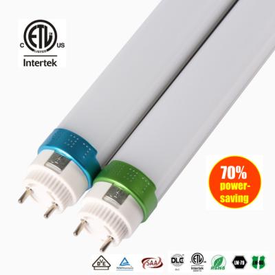 Chine Desktop 170lm/w ETL DLC 4ft LED Tube With Double End Type A B End Ballast Compatible Or Single Wire Direct Type à vendre