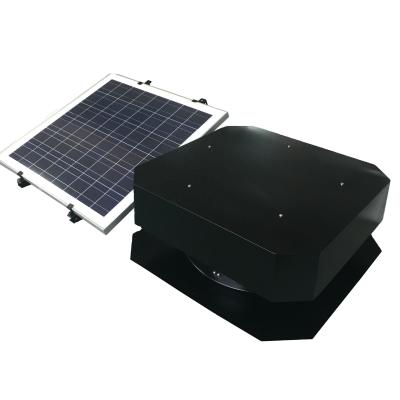 China Building Material Shops 120W Solar Attic Ventilation Fan Axial Roof Fan For Factory And Warehouse for sale