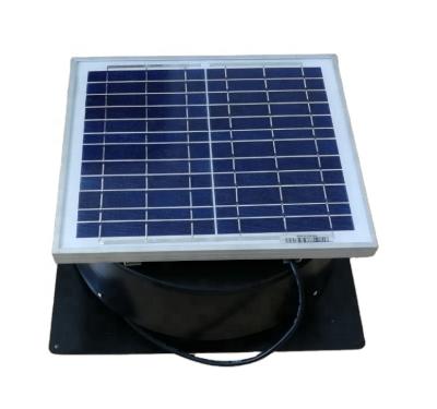 China 10w solar roof vent with powder coated steel for garage, shed, greenhouse 420x420mm for sale