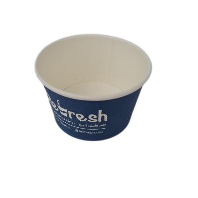 China Disposable Food Grade 5oz Recycled Biodegradable Containers Double Wall Ice Cream Paper Cup Disposable Ice Cream Paper Cup for sale