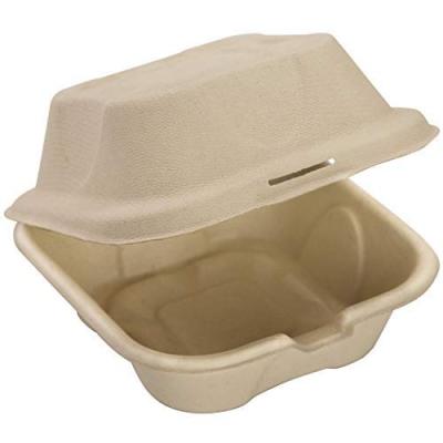 China 6 Inch Disposable Biodegradable Burger Food Container Packaging Box for sale