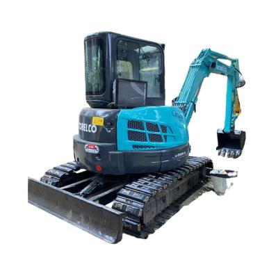 China Farms Used Hot Sell Original Japan 5T Excavator Kobelco SK55 Good Condition Crawler Digger Kobelco SK55 EPA Engine in Shanghai for sale