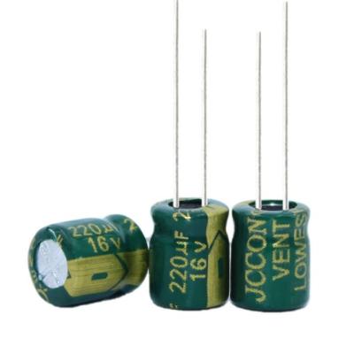 China 220 uF 16v Automotive 6x7 6x11 High Voltage Variable Super Capacitors for sale