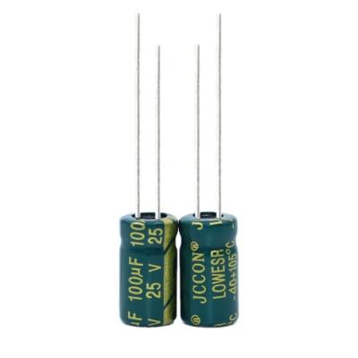 China 100uf 25v Automotive 6x7 6x11 High Voltage Variable Super Capacitors for sale