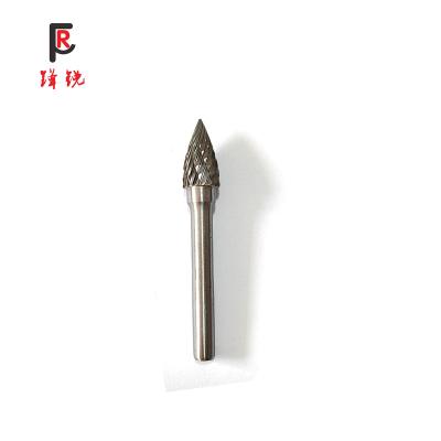 China Long Lasting G1020 6mm Shank Power Abrasive Tools Wholesale Tungsten Cemented Carbide Rotary Burrs for sale