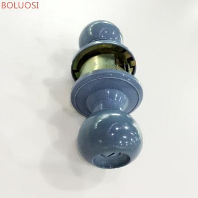 China Plastic Round Cylindrical Dormitory Knob Door Lock Bathroom Use for sale