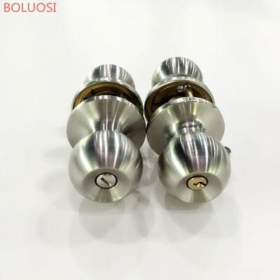 China Dormitory China factory bedroom ball knob lockset 3 keys for sale