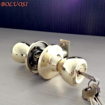 China ET Popular Self Locking Tubular Round Handle Cylindrical Knob Door Lock for sale