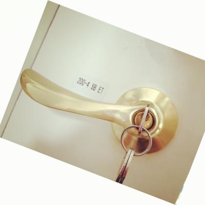 China Luxury M200-4SB ET M200-4SB ET Privacy Lever High Quality Tubular Door Handle for sale