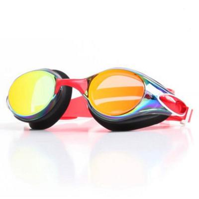 China Impact-Resistance Anti-UV Swimming Goggles Waterproof Anti-Fog Red Goggles for sale