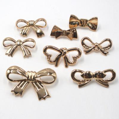 China Zinc Alloy Bowknot Decoration Buckles Accessories Handbag Leather Sewing Hardware For Rivet Other Bag Parts Handbag Hardware for sale