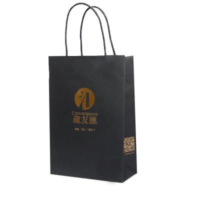 China Hot Selling Biodegradable Kraft Paper Gift Packaging Paper Bag With Own Design for sale