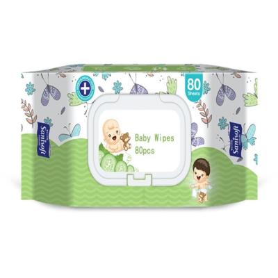 China OEM Soft And Gentle Natural Baby Cleaning Wet Tissue Bamboo Organic Baby Wipes for sale