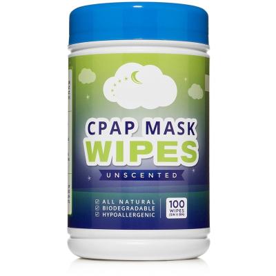 China Factory Price Soft And Soft Cotton CPAP Mask Wipes With Aloe Vera for sale