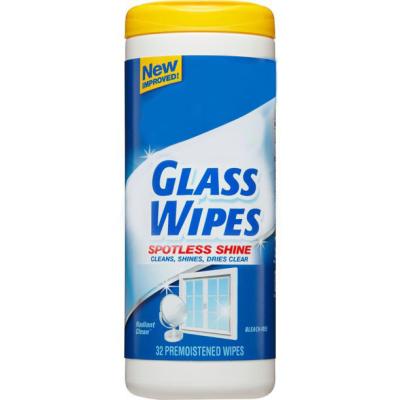 China ANTISEPTIC Hot Sale Window Glass Wipes Household Use Dry Tissues Wet Washcloths In Canister For Tub Packing for sale