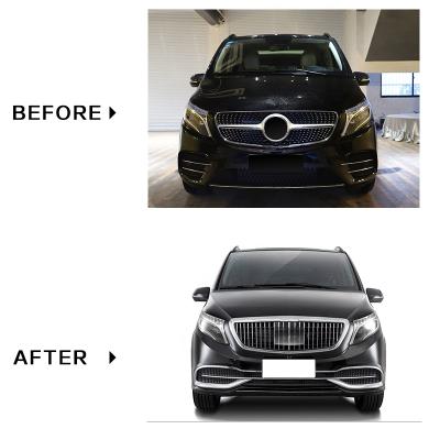 China Plastic Suitable For Mercedes-Benz Vito w447 2016-2020 V260 v250 Upgrade Maybach Body Kit V-Class Grill for sale