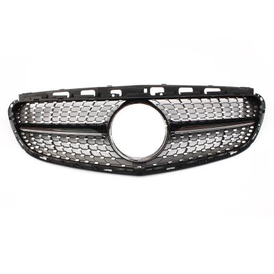 China ABS Suitable For Mercedes-Benz 2014-2015 W212 Upgrade E-Class Mid-Diamond Mesh Front Bumper Grille for sale