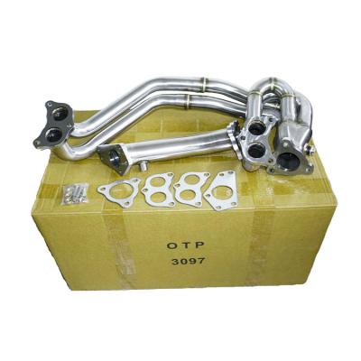 China SUS304 Stainless Steel OTP SUS304 High Performance Equal Length Header+Uppipe For Subaru Impreza WRX STI EJ20 EJ257 2002-2016 for sale