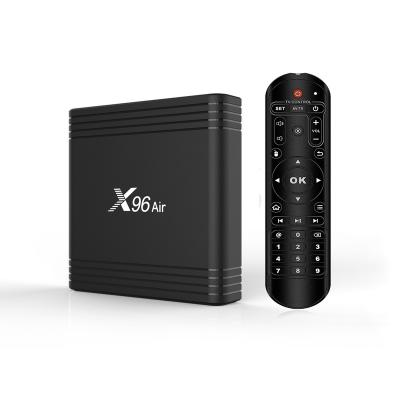 China High Cost Performance 4K Hot Sell Android Iptv TV Box 4K 4gb 8gb 16gb 64gb Wifi Video Songs Download Television 8k Android 9.0 X96 Air_s905x3 for sale