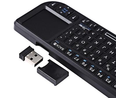 China Smart Wireless Ergonomic Android Pocket TV Russian-English Electronic Mechanical Game Led Mini USB Backlit Wireless French Keyboard for sale