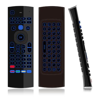 China T3 Smart Wireless Touch Control 2.4G RF Remote Control MX3 MX3-L LED Backlit Voice Mouse Air Keyboard For X96 Mini KM9 A95X H96 MAX Android TV Box for sale