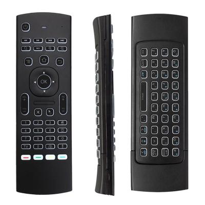 China IR Control 7 Color MX3 i8 Mini Wireless Keyboard 2.4ghz Fly Air Backlit English Mouse Voice SmartRemote Control Android TV Box Vs i8 G10 20 for sale