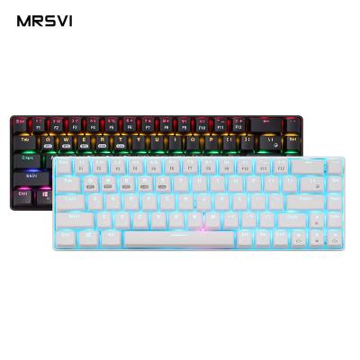 China XM-RF68 plug-and-play Ultra-Thin mini feels comfortable, USB connection, color backlight, multi-device switch smart keyboard for sale