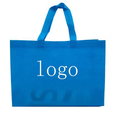 China Huahao High Quality Cheap Reusable Handled Customized On Your Logo Woven Bag Trading Shopping Show No for sale