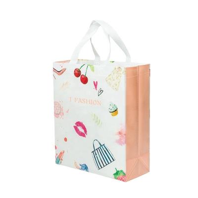 China New design fabric packaging fashion handled non woven laminated shopping bag for sale