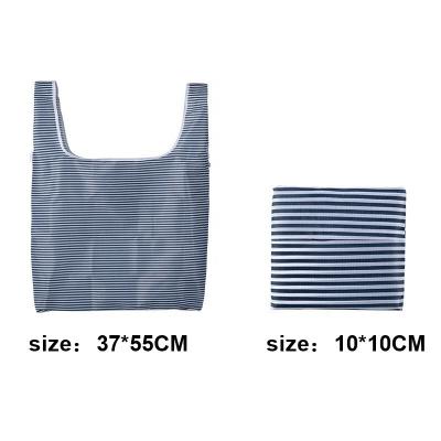 China New OEM/ODM Folding Custom Eco Reuse Purse Size Reusable Polyester Folding Grocery Nylon Foldable Bag for sale