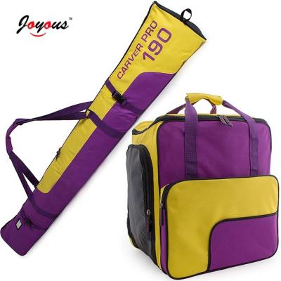 China High Quality Joyful Snowboard Travel Boots Helmet Equipment Padded Ski Bag and Ski Boot Bag Combo for sale