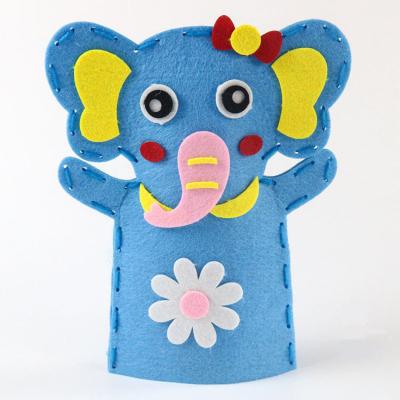 China Soft Cloth Felt Innovative Preschool Toys Cartoon Hand Puppet Children's Toys DIY Toy Set DIY for sale