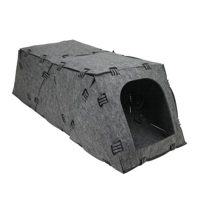 China New Design Viable Pet Cat Physical Training Splicing Felt Indoor Pet Splice Tunnel Cave For Cat Dog for sale