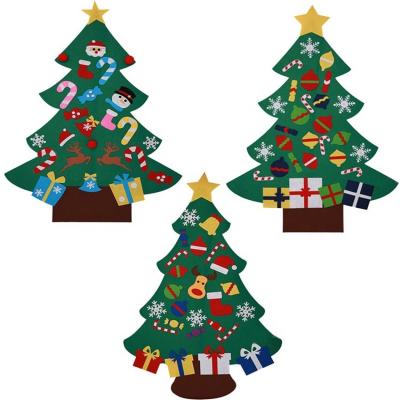 China Hot Selling Felt Decorations Mini Shopping Mall Creative Non-woven DIY Christmas Tree Decoration Handmade Handmade for sale