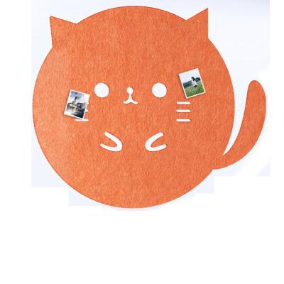 China Children's Bedroom Cartoon Felt Panel Cat Wall Stickers DIY Wall Decoration for Home Classroom Hanging Plate for sale