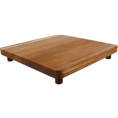 China Sustainable Acacia Wood Cutting Board for Camp Chef and More Grill Griddle Wooden Cutting Board With 4 Legs for sale