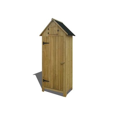 China Low cost easily assembled wood shed for tool storage for sale