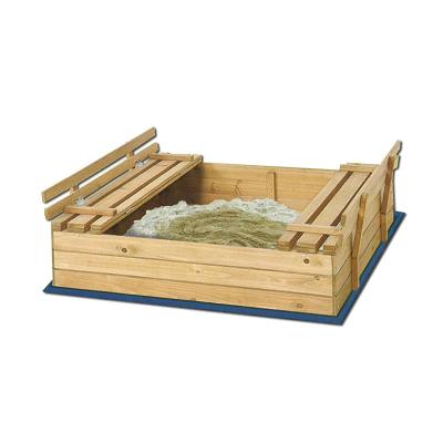 China Thru Outdoor Wooden Kids Playground Box Sand Sandbox for sale