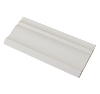 China Contemporary white gesso primed fir crown wood molding for ceiling for sale