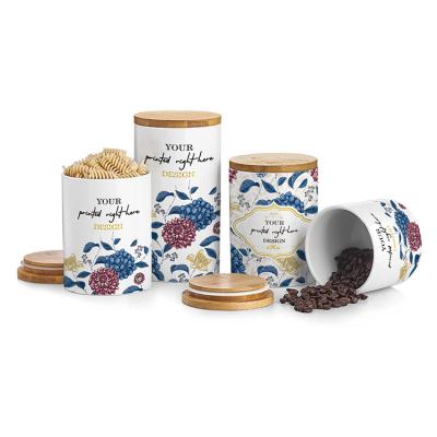 China Factory Supply Ceramic Storage Jar Cookie Jar Microwavable Nuts Storage Jar for sale