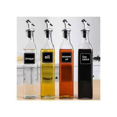 China Special Hot Selling Cover Food Grade Bottle Glass Liquid Cooking Oil Bottle for sale