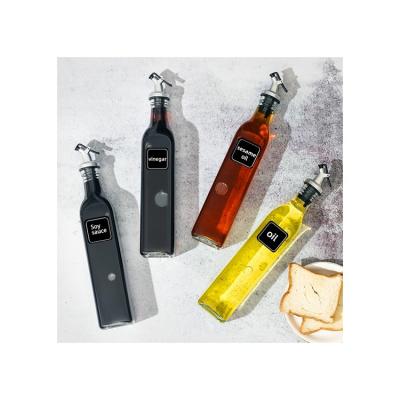 China Transparent Plastic Edible Glass Cover Kitchen Bottles For Cooking Oil for sale