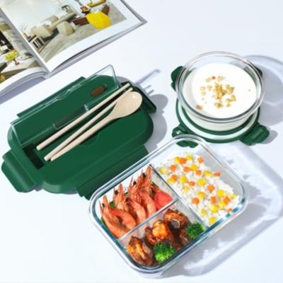 China Factory Price Takeaway Food Plastic Microwavable Container Cute Stocked Lunch Box With Handle for sale