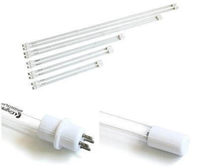 China Disinfection Height Outlet Quartz Tube 254MM Germicidal Lamp 185NM UV-C For Water And Air Purifier for sale