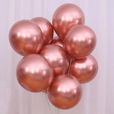 China Gift Toy Metallic Pink Rose Gold Balloon Set 30cm Latex Balloons Helium Party Toy Chinese Factory New Arrival Metallic Gift for sale