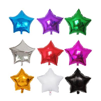 China Party Favor Toy Mini Inflatable Air Helium Decoration Pink Foil Star Shaped Balloon For Party for sale