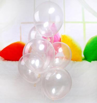 China Latex Baloon Transparant Clear Color Hellium Balloon Kid's Toy Cheap Gift Toy Birthday Gift Kids Toy Big Bulk Biodegradable Round Gift For Party for sale