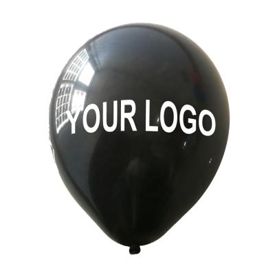 China Custom Logo Globos Printed Balloons Personalized One Color One Side Advertising Balloons ODM One OEM Toy Party Advertising Helium Latex for sale