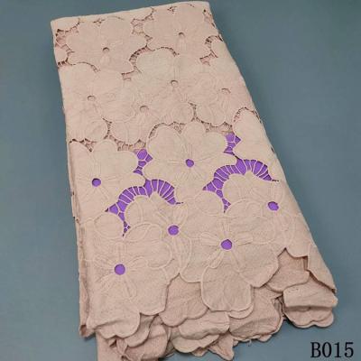 China HZ4001 Viable African Cord Lace Fabric Water Soluble Guipure Cord Lace Fabric For Women for sale